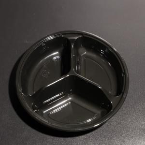 Stackable Round Disposable PET Plastic Food Tray with Custom Color