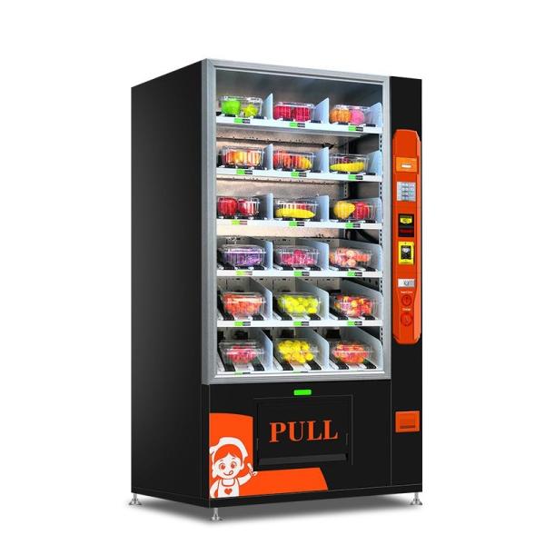Cheap 24 Hours Bread Dessert Cupcake Self Service Vending Kiosk With Refrigerated And Elevator for sale