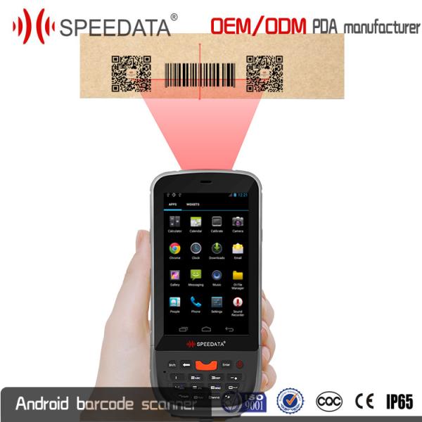 Cheap Wireless Android Barcode Scanner Handheld Computer PDA Scanner 800MP Camera for sale