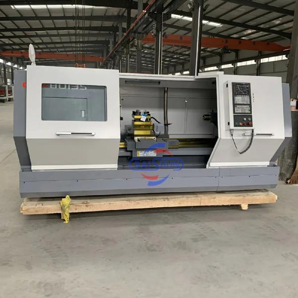 Cheap 2 Axis Automatic Cnc Lathe Machine GSK Tools Flat Bed for sale