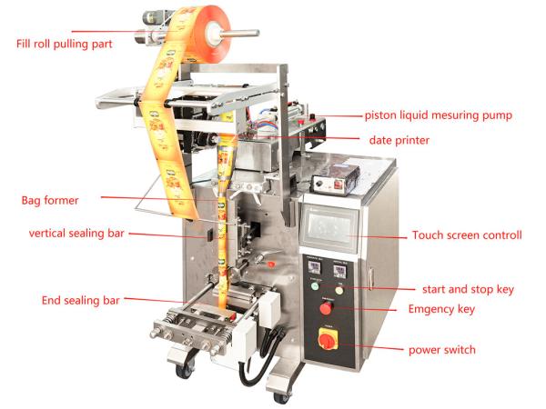 Cheap Liquid Paste Stick Sachet Packing Machine Ketchup Mayonnaise for sale