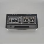 USB 3.0 data Mount in desk modular brush flip up power socket