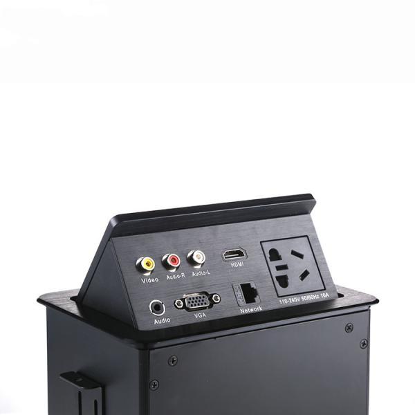 Cheap Meeting Table Pop Up Power Socket Box Hides The Desktop Multimedia Connection for sale