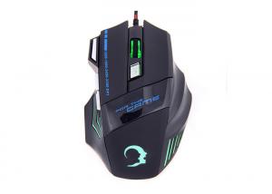 Best Eco Friendly Black Weighted Gaming Mouse 6 Buttons 7 Shooting LED Color wholesale