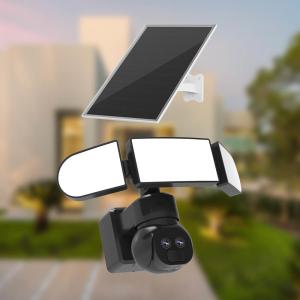 China 1500 Lumens Outdoor Floodlight Camera Android IOS Remote APP Control Solar WiFi Camera on sale