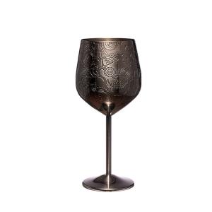 Best Stainless Steel Wine Glass 18 oz Unbreakable Stemmed Wine Goblet  For Indoor Outdoor Events wholesale