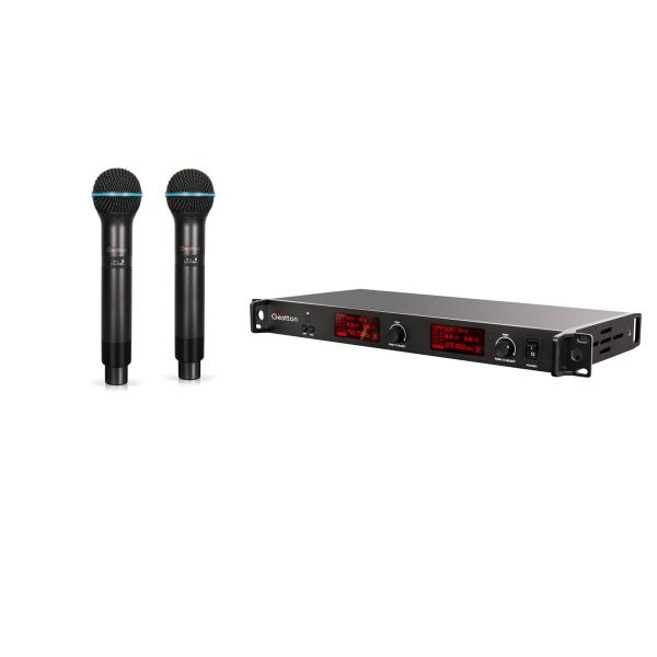Cheap 50/60Hz UHF Wireless Handheld Microphone Phase Lock Loop Frequency Control for sale