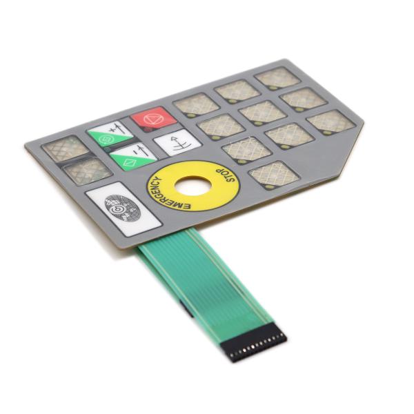 Cheap Waterproof Capacitive Membrane Keypad With PET Circuit ZIF Connector for sale