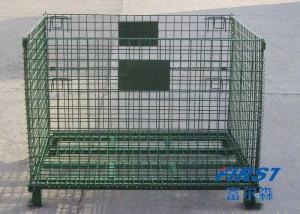 Wire mesh container used in storing goods in warehouse