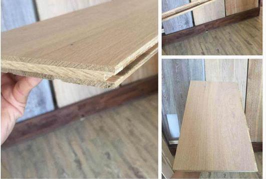 Cheap 3 layers oak laminated solid timber flooring for sale