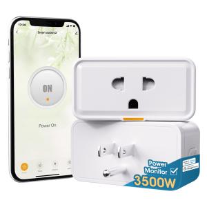 Tuya socket Timing Power Monitor Smart Life Alexa Google Home WIFI Smart Plug 16A Socket Smart Home