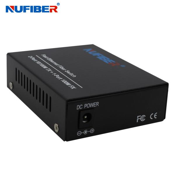 Cheap 100M Ethernet Fiber Switch 2 UTP 1 SC Port Single Mode Single Fiber Fiber Ethernet Switch for sale