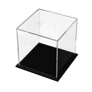 Clear Acrylic Display Case Assembled Cube Display Box Stand Dust-proof Protection Showcase for Action Figures Toy