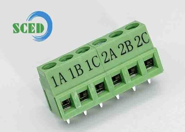 Cheap Green 5.08mm 300V 10A PA66 PCB Terminal Block Euro Type For Automatic Control for sale