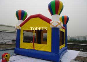China PVC Tarpaulin Kids Inflatable Bouncy Castle With Balloons 4 x 4 m Custom on sale