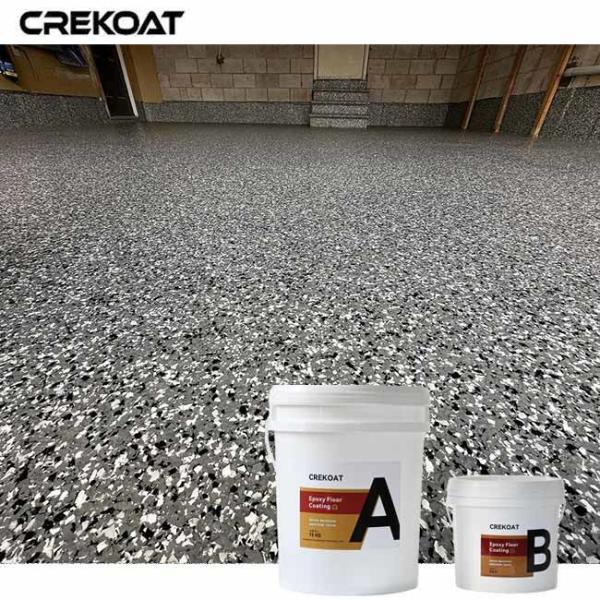 Cheap Self-Leveling Epoxy Flake Floor Coating Low Odor During Application for sale