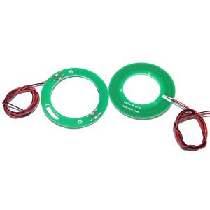 2 Circuits Separate Pancake Slip Ring Routing 5A Current