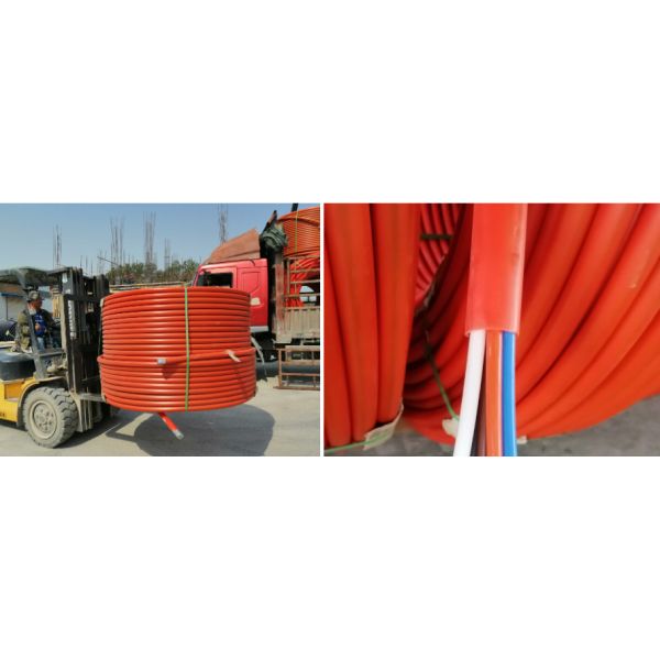 6 Micro Tubes 7 Micro Tubes COD Corrugated Optic Duct For Highway Threading Pipe Machine