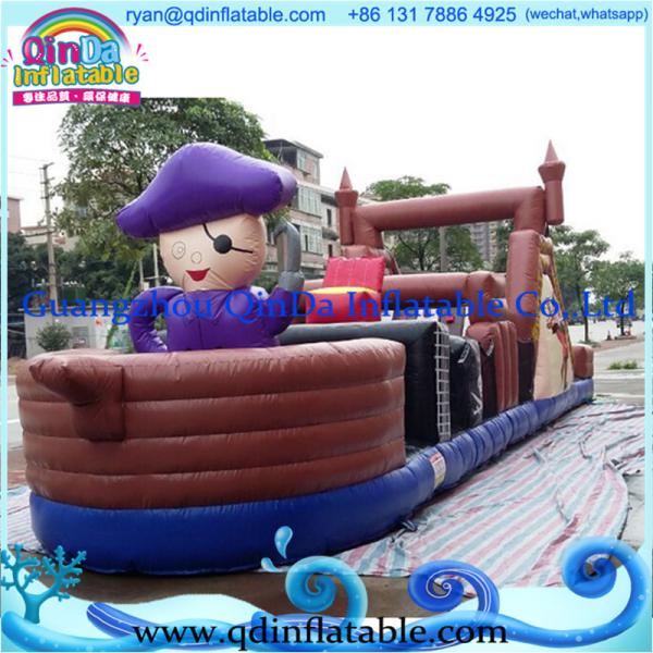 Cheap Crazy Giant Inflatable Obstacle Course for sale