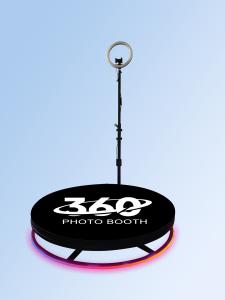 Best Remote Control Automatic 360 Photo Booth With Ring Light And Selfie Holders wholesale