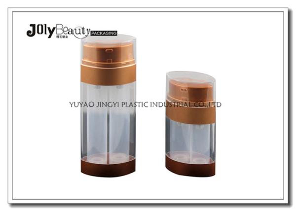 Cheap Custom Airless Empty Foundation Bottle With Pump PP Double Tube for sale
