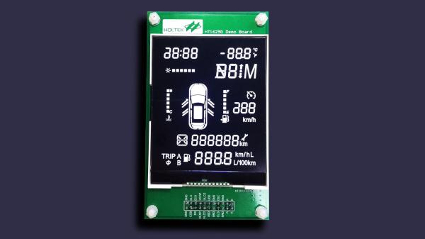 Cheap 7 Segment Numeric LCD Panel REACH FSTN Positive For Thermostat for sale