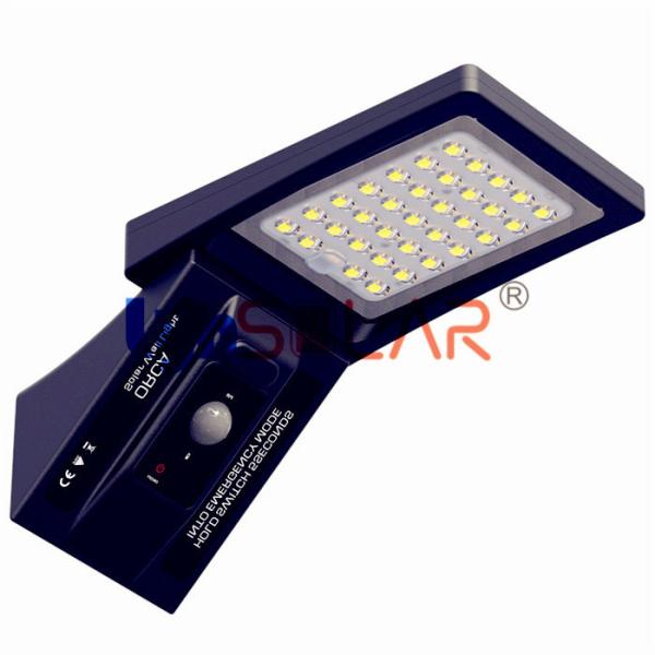 Cheap 3W Motion Solar Sensor Light With IP65 Waterproof CE RoHS Approval for sale