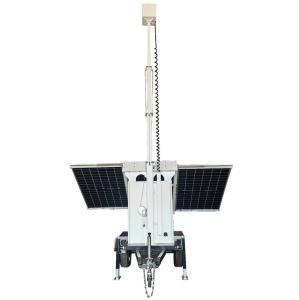 China Solar Panel Security Trailer Solar Power Trailer For Outdoor Monitoring on sale
