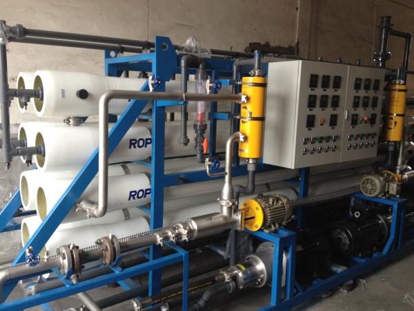 Cheap Semi Control Seawater Reverse Osmosis Desalination Plant 10000LPH for sale