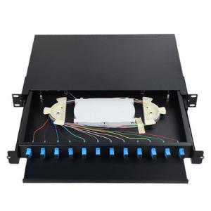 China 19inch Fiber Optic Patch Panel 1U SC Duplex ODF Distribution Frame on sale