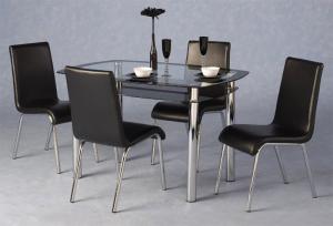 China modern design rectangle dining table and chairs xydt-002&xydc-238 on sale