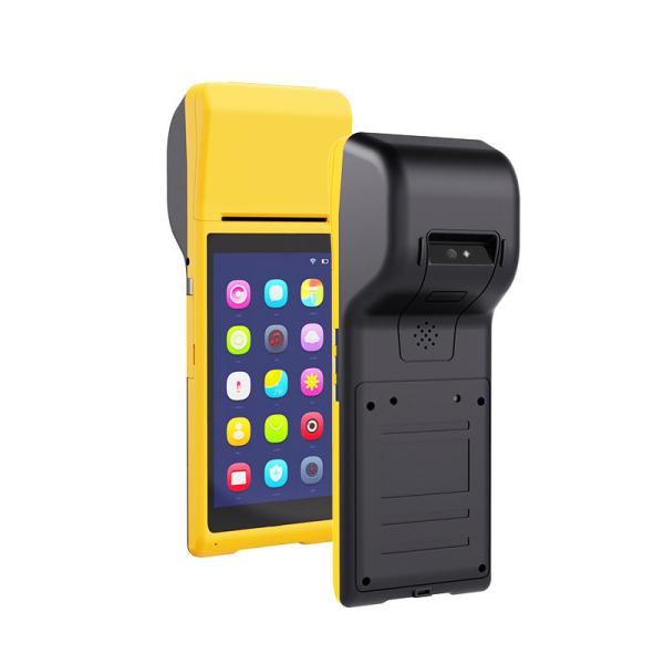 Cheap 5.5 Inch Touch Screen display Handheld Terminal 3G Android Mini Pos Machine with Bluetooth Wifi Thermal Mini Pos Printer for sale