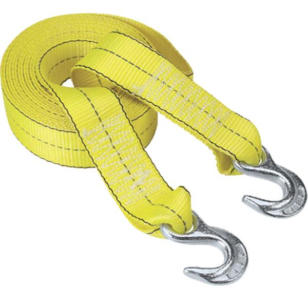 Cheap Polyester Webbing Tow Straps With Hooks for sale