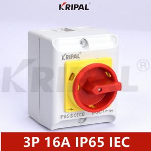 China IEC IP65 16A Triple Pole 3 Phase Disconnect Switch Waterproof on sale