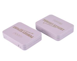 China Customized Cosmetic Tins Packaging Small Rectangular Lipstick Tin Box With Hinged Lid on sale