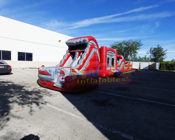 Cheap Long Bouncy Castle 13.2X4.7X3M Inflatable Obstacle Course for sale