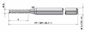 Chip Breaker Geometry PCB End Mill CNC Router Bits