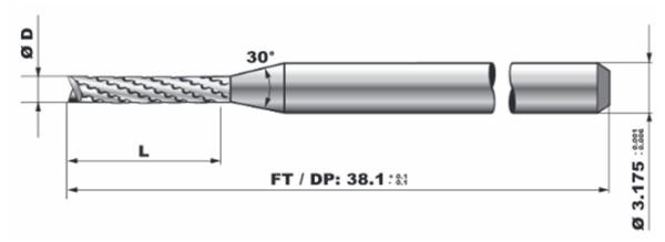 Cheap Chip Breaker Geometry PCB End Mill CNC Router Bits for sale