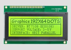 192*64 Character Graphic Dot Matrix LCD Module Parallel Port White Backlight 5v