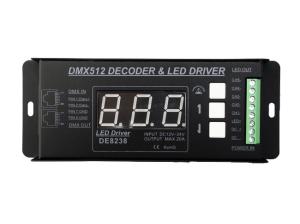 Best 5 Channel PWM LED DMX512 Decoder For RGBW LED Fixture Digital Display 200g wholesale