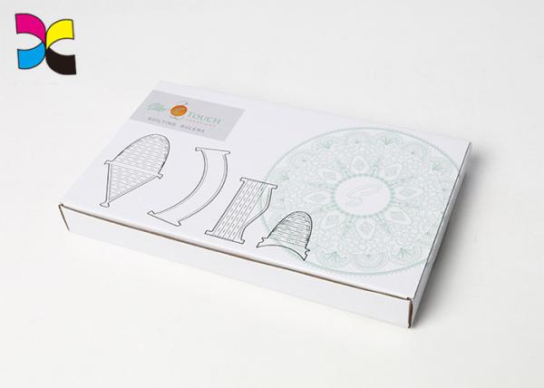 Cheap White Custom Packaging Boxes Shipping Corrugated Printing Flat Simple Concise With Insert for sale