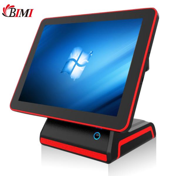 Cheap 15" Dual Touch Screen POS Solution with Flat Capacitive Screen and Main Screen for sale