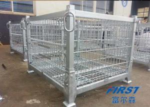 Wire mesh container used in storing goods in warehouse