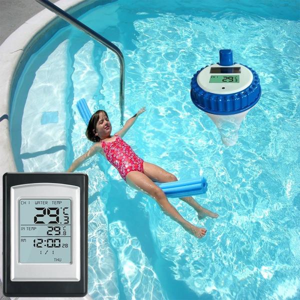 Cheap Remote Control Wireless Floating Thermometer For Multifunctional Pools SPAs And Fish Ponds for sale