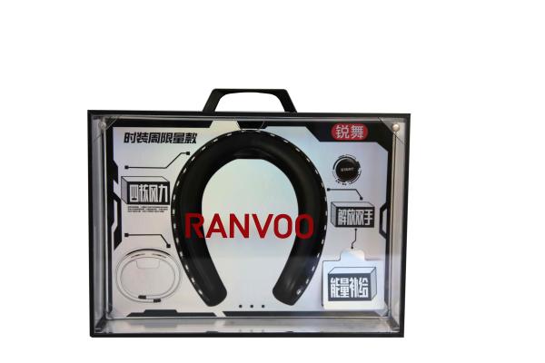Cheap Sturdy Recyclable PDQ Display Box Portable With LED Lights And Fan for sale
