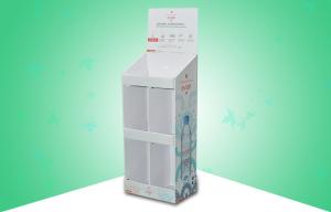 Bottle Pure Water Corrugated Cardboard Floor Display Stands With Strong Design
