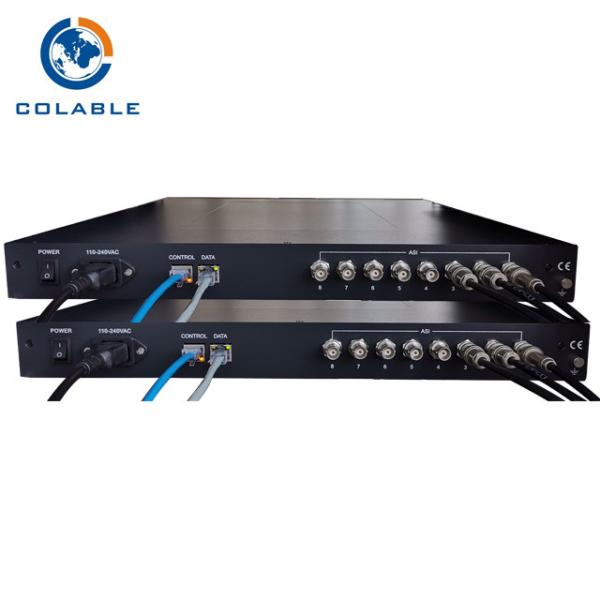 Cheap DVB ASI To IP Gatewaty 8 CH ASI To IP Multiplexer Digital Broadcast System COL5781M for sale