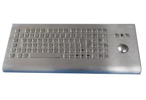 China IP65 keyboard wall mountable industrial metal keyboard with trackball and numeric keypads on sale