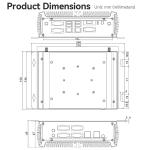 Dual Ethernet 6COM Industrial PC With Intel Core i5 6200U 2Cores 4Threads