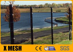 Weld Panels Anti Climb Mesh Fence Pvc Powder Spray Coated For Commercial Building